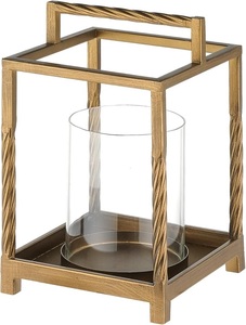 Lámpara de vela negra de metal y vidrio, la más vendida, para decoración del hogar, con portavelas de acabado negro mate, personalizable para Navidad - Product Image 4