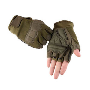 Gants pour hommes pour la musculation, le powerlifting et la musculation en salle de sport, avec poignets ajustables, demi-doigts, nouveau style, gants camouflage vert - Product Image 2