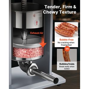 Insaccatrice Elettrica Verticale per Carne 22 LBS/10 L, Regolazione Velocità Continua, Macchina per Insaccare in Acciaio Inox - Product Image 3