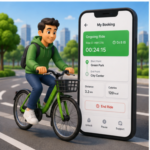 Aplicación Móvil de Alquiler y Reserva de Bicicletas con Estado de Stock en Versión Internet para Viajeros, Turistas y Ciclistas Diarios de MAC - Product Image 3
