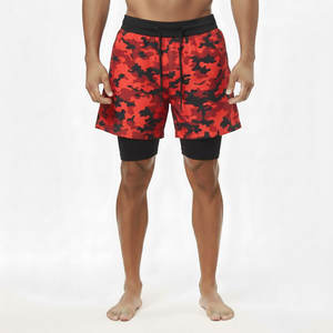 Shorts de sport 2-en-1 pour hommes OEM – Idéal musculation, plage, gym, course à pied, athlétisme, compression - Product Image 4