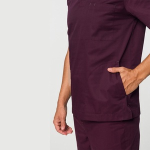 Haut de blouse médicale unisexe durable et élégant, ensemble de blouses à manches courtes, uniformes d'infirmière d'hôpital, tenue de médecin confortable en polyester - Product Image 4
