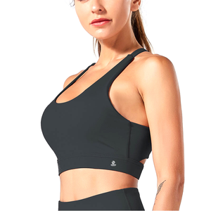 Sujetadores Deportivos OEM de Talla Grande, Ligeros, de Alta Sujeción, con Tirantes Ajustables y Cuello en V para Mujer, Acolchados, de Secado Rápido, para Yoga y Entrenamiento - Product Image 4