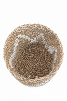 AUDRY S - Maceta Tejida a Mano con Jacinto de Agua y Detalles de Macramé, Cesta para Plantas Natural, Decoración Ecológica para el Hogar, Estilo Boho, para Interiores