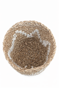 AUDRY S Pot en jacinthe d'eau tressé à la main avec détails en macramé, panier à plantes naturel, décoration intérieure écologique, style bohème - Product Image 2