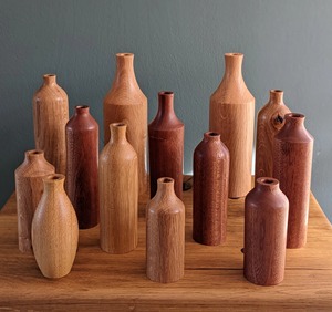 <b>Tall</b> Wooden <b>Table</b> Vase Slim Design Decorative Flower Vase for Living Room Dining <b>Table</b> Home Decor and Gifting Use - Product Image 5