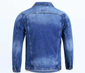 PREGO INDUSTRIES 2026 Blouson en jean slim pour homme, style urbain, respirant, séchage rapide, écologique, hiver, 380g, logo personnalisé sur le devant - Product Image 4