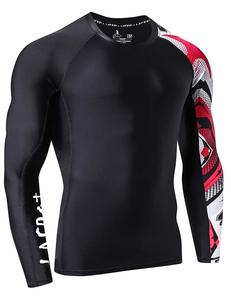 เสื้อแรชการ์ดแบบสั่งทำได้สำหรับทุกเพศ OEM ซับลิเมชั่น UPF 50 ป้องกันรังสียูวีสำหรับครอสฟิต ผ้าโพลีเอสเตอร์รัดรูป ขายส่งจากโรงงาน OEM - Product Image 1
