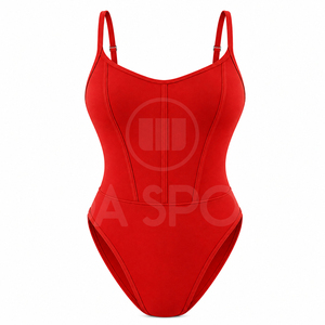 Maillot de bain une pièce pour femme, coupe haute, personnalisé, de haute qualité, en tissu extensible à séchage rapide, pour l'été et la plage, vente en gros - Product Image 2