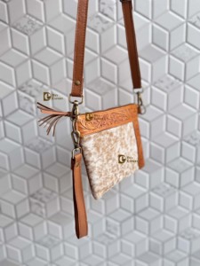 Bolso de piel de vaca estampado occidental tallado a mano, bolso de cuero con borlas, flores bohemias, gran oferta, bolso bandolera de piel para mujer - Product Image 4