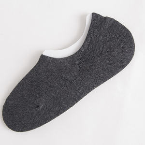 <b>Custom</b> No Show <b>Socks</b> Men High Density Cotton Spandex Invisible Loafer Liner Breathable Non Slip Silicone <b>Grip</b> - Product Image 4