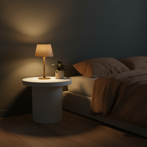 Mesa Auxiliar de Diseño Moderno, Mesa de Centro con una Sola Pata, Color Marrón Claro, Mueble de Hogar de Lujo y Duradero, Color Dinámico - Product Image 3