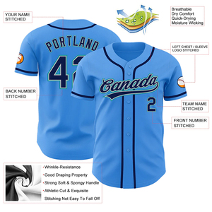 Best Quality Custom Sublimation Breathable Quick Dry 100% Polyester Baseball Jerseys Wholesale Uniform - Product Image 4