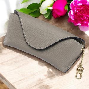 Handmade Genuine Leather <b>Glasses</b> Pouch Luxury <b>Soft</b> Cowhide <b>Case</b> Slim Vintage Sunglasses Cover Spectacles Bag LGC-0172 - Product Image 4