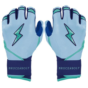 Guantes de Bateo de Cuero Bruce Bolt, Serie Original, Antideslizantes, Suaves, para Entrenamiento, Ambidiestros, con Cierre de Gancho y Bucle, Personalizables - Product Image 1