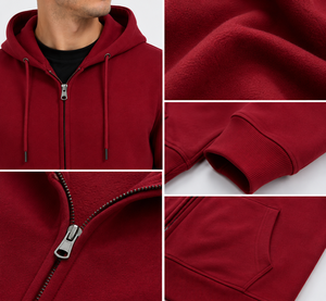 Sudadera con Capucha y Cierre Frontal para Hombre, Cómoda, con Tela Suave y Transpirable, Corte Regular, Estilo Casual Moderno para Invierno - Product Image 6