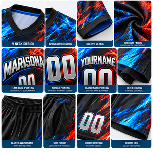 Uniforme de Fútbol Ligero Personalizado para Jóvenes, Conjunto de Camiseta y Pantalones Cortos de Fútbol Sublimados para Niños, Fabricante de Ropa Deportiva para Equipos OEM ODM - Product Image 3