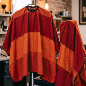 Cape de Barbier Professionnelle Multicolore avec Fermeture de Cou Ajustable, Robe de Salon Durable - Product Image 6