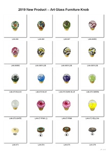 เฟอร์นิเจอร์ตู้กระจกลูกบิดออกแบบดอกไม้พร้อมฐาน - Product Image 5