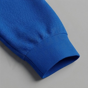 Men's <b>Blue</b> Tracksuit Full Zip Sporty Jogging Suit With White Stripes Stand Collar Breathable Polyester Autumn Wear - Product Image 6