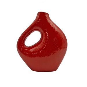 Florero de diseño abstracto para sala de estar, decoración moderna para el hogar, jarrones de último estilo para plantas artificiales, maceta hecha a mano - Product Image 6