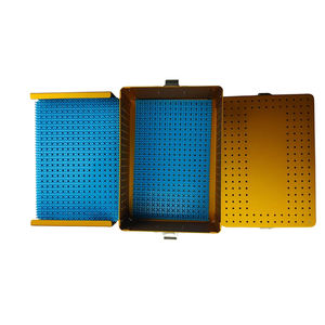 Customized Color High Quality Surgical Instruments Sterilization Tray Box Stainless Steel Reusable Pentax Sterilization box CE - Product Image 1