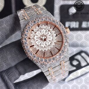 Reloj de Lujo para Mujer Charm_Jewells, Caja Redonda de Acero Inoxidable de 40 mm, Movimiento de Cuarzo Analógico, Cierre Plegable, Esfera de Zafiro - Product Image 1