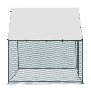 Grande Pollaio in Metallo 6,5 x 10 piedi con Copertura Impermeabile per Galline, Conigli, Gatti e Cani - Product Image 6