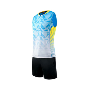 Ensembles d'uniformes de volley-ball pour hommes de haute qualité, grande taille, sans manches, coupe athlétique légère, 100 % polyester - Product Image 5