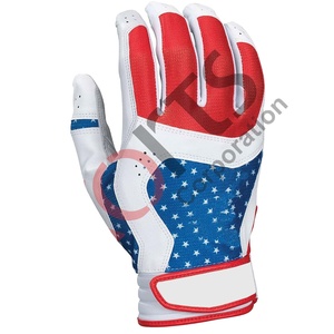 Guantes de Bateo de Béisbol de Cuero Xorts Corp - Ambidiestros, Acolchados, de Secado Rápido y Duraderos, para Entrenamiento Profesional, Personalizables - Product Image 1