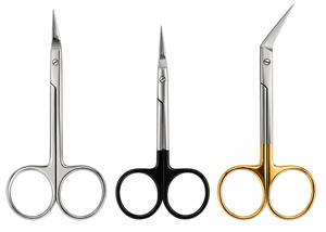 Ensemble de 3 ciseaux Kelly en acier inoxydable, ciseaux droits, ciseaux courbes, ciseaux à pointe fine, instruments chirurgicaux, outils OEM - Product Image 1