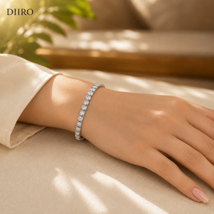 Princess Cut Diamond Tennis <b>Bracelet</b> 925 Sterling <b>Silver</b> Women's Classic Moissanite Wedding Jewelry - Product Image 3