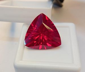 Rubis naturel du Mozambique, couleur sang de pigeon, taille triligne, certifié, pierre précieuse en vrac pour la fabrication de bijoux, vente en gros, pierre de rubis JM444 - Product Image 3