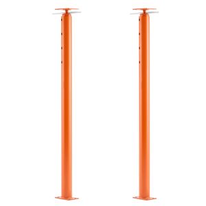 Set di 2 Martinetti Idraulici da Pavimento da 54 Pollici, Altezza di Sollevamento 150 Pollici, Capacità Massima di Carico 11.200 Libbre, con Trave di Supporto Regolabile, per Seminterrato, di Pol - Product Image 1