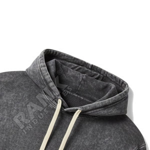 Sudaderas con Capucha para Hombre, Mezcla de Algodón, Lavado Ácido, con Logotipo Personalizado de Alta Calidad a Precio Económico - Product Image 5