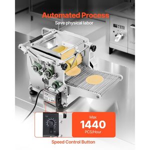 Macchina Elettrica per Tortillas con Rivestimento Antiaderente, Automatica, con Due Stampi (4+6 Pollici) per la Produzione di Prodotti a Base di Cereali - Product Image 2