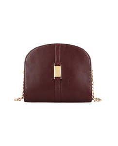 Bolso Bandolera de Cuero Genuino Color Marrón Oscuro para Mujer, Modelo 2026, Elegante, Forma de Media Luna, Cierre de Cremallera Resistente, Correa de Cuero Suave - Product Image 6