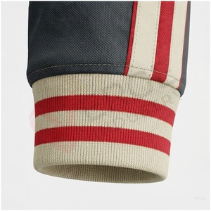 Ensemble de survêtement gris pour homme, manches longues, col montant, fermeture éclair sur le devant, rayé, respirant, coupe classique, vêtements d'automne - Product Image 6