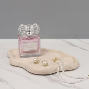 Irregular Shape <b>Travertine</b> Tray Handmade Elegant Cloud-shaped <b>Travertine</b> Jewelry Tray - Product Image 3