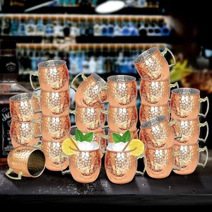450ml Beer <b>Cups</b> with Handle Premium Gift for Friends and Family koi Perfect for Cocktails Parties Pure Copper Moscow Mule Mugs - Product Image 6