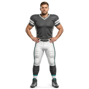 High Quality Custom American Football Uniform Set Breathable Durable Fabric Team Jersey And Pants For Practice Training <b>Games</b> - Product Image 5