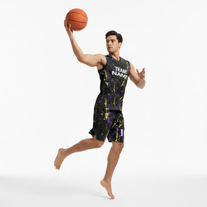 Uniforme de Baloncesto Personalizado de Manga Corta de Alta Calidad, Impreso, al por Mayor, 100% Poliéster de Secado Rápido - Product Image 5