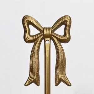 Metal Wall-Mounted Candle Sconce <b>Holders</b> Gold Finish Modern <b>Bow</b> Design Christmas Home Decoration Handmade Durable - Product Image 4