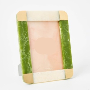 High Quality Handmade Resin Customized Colors Photo <b>Frame</b> with Golden Brass Handmade Photo <b>Frame</b> Pieces and 6-color Available - Product Image 1