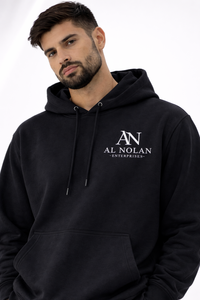 Conjunto de Sudadera con Capucha y Pantalones Deportivos Negros Premium para Hombre - Chándal con Logotipo Bordado Personalizado - Product Image 2