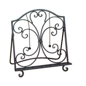 Nouveau support décoratif en acier pour livres de cuisine, couleur argent, pour la maison, le bureau, le salon, décoration, support pour livres - Product Image 2
