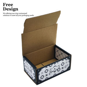 Cajas de Envío Pequeñas de Cartón Kraft Negro – Empaque Personalizado con Marca - Product Image 4