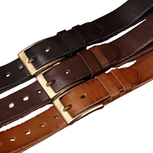 Ceinture en cuir noir personnalisée en gros, ceinture en cuir véritable, ceinture habillée pour homme, fabricant de ceintures en cuir, fournisseur de ceintures en cuir en gros - Product Image 4