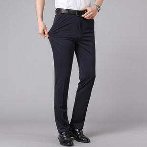 Pantalon de Costume Premium pour Homme – Coupe Droite Extensible Printemps-Été – Grande Taille Décontracté - Product Image 3
