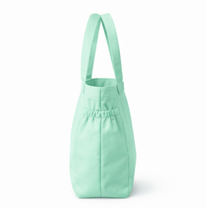 Premium Eco Hot Sale Custom Logo Cotton Canvas Tote Bag Small <b>Mini</b> Size Blue Baby Bag Outdoor Recycled Shopping Bags - Product Image 2